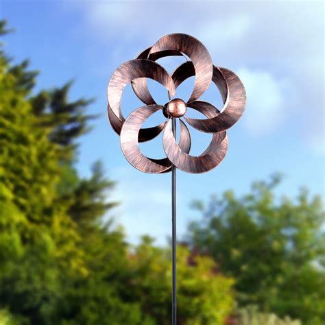 SeekFunning Metal Windmill,3D Wind Powered Kinetic Sculpture, Metal Wind Spinner Solar, Lawn Solar Wind Spinners for Yard and Garden, Wind Catchers,Silver Options 22. . Wind spinners at walmart